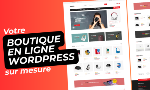 Création de votre boutique en ligne / e-commerce sur mesure